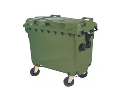 Cassonetto rsu con coperchio piano