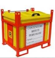 Contenitore per rifiuti pericolosi aperto