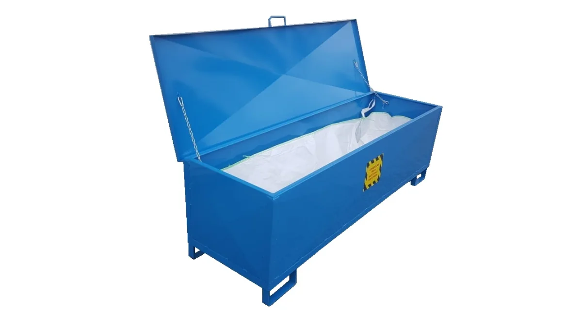 Contenitre in acciaio porta big bag per tubi fluo