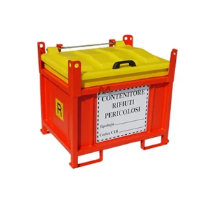 Contenitore per rifiuti pericolosi chiuso