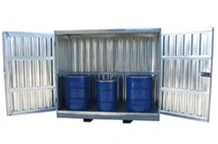 Container in lamiera per fusti