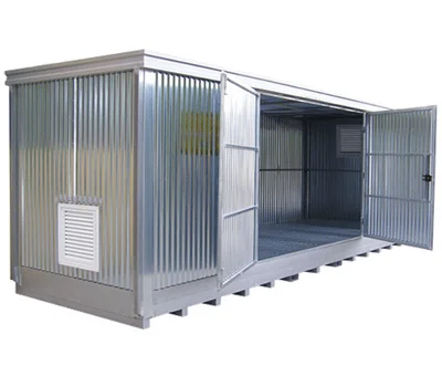 Container in lamiera open space