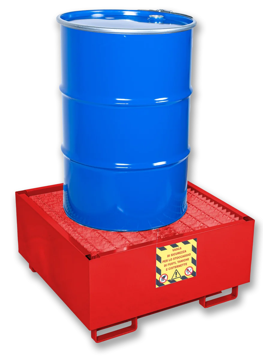 Vasche di contenimento in acciaio con trattamento chimico